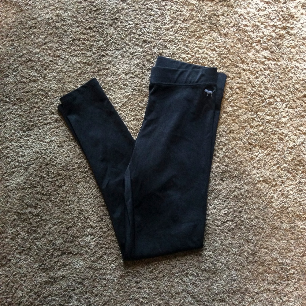 Victorias Secret Pink All Black Workout Legging